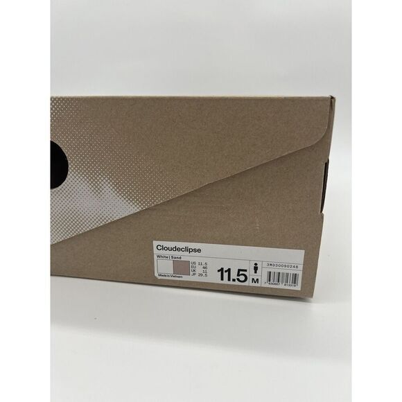 On Cloud Cloudeclipse White Sand Running Shoes Men's Size 11.5 M - Picture 11 of 11